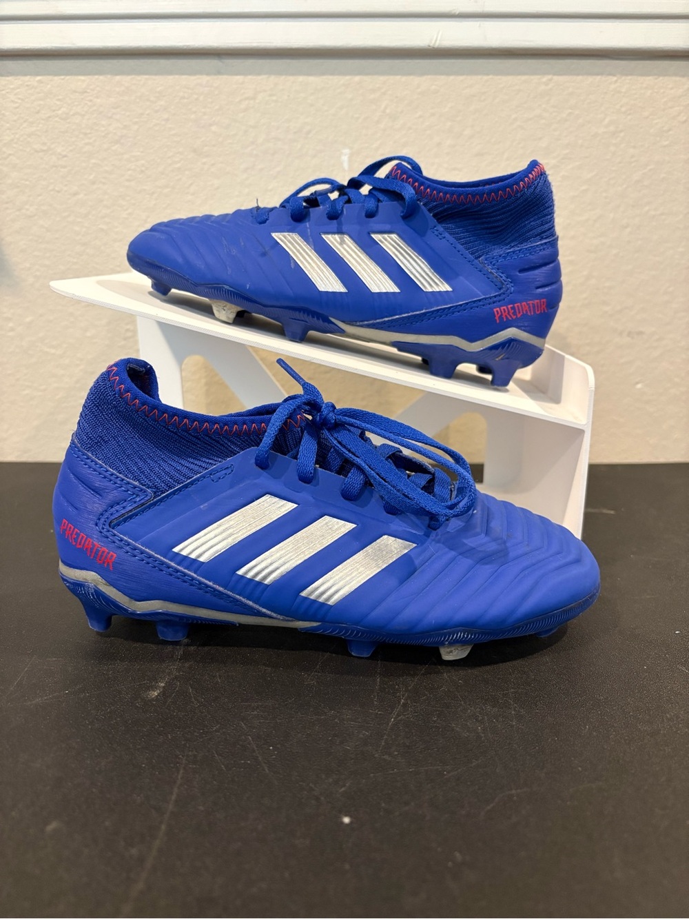 Adidas PREDATOR 19.3 FG Kids Soccer Cleats Shoes Blue CM8533 Youth Size 1Y